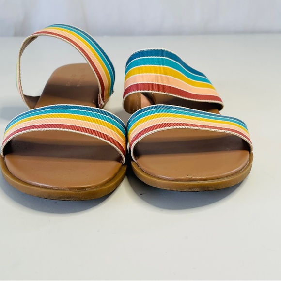 LC Lauren Conrad Mint Slide Rainbow Sandals 8.5 - Picture 2 of 8